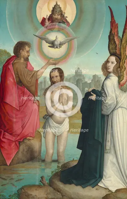 The Baptism of Christ, c. 1508/1519. Creator: Juan de Flandes, the Elder.