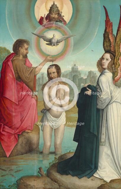 The Baptism of Christ, c. 1508/1519. Creator: Juan de Flandes, the Elder.