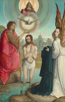 The Baptism of Christ, c. 1508/1519. Creator: Juan de Flandes, the Elder
