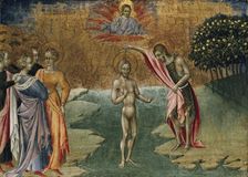 The Baptism of Christ, c1460. Artist: Giovanni di Paolo