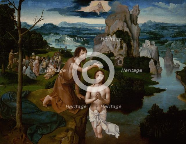The Baptism of Christ, ca 1515. Artist: Patinir, Joachim (ca. 1480-1524)