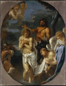 The Baptism of Christ, ca. 1650. Creator: Sébastien Bourdon
