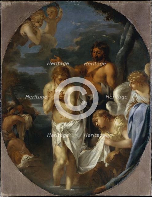 The Baptism of Christ, ca. 1650. Creator: Sébastien Bourdon.