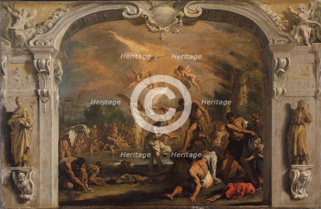 The Baptism of Christ, ca. 1713-14. Creator: Sebastiano Ricci.