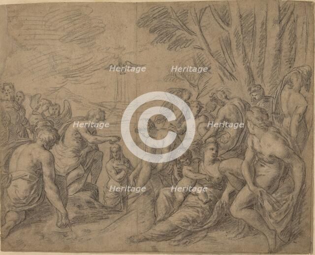 The Baptism of Christ, late 16th century. Creator: Unknown.