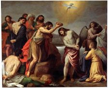 The Baptism of Christ late 16th or 17th century. Artist: Alessandro Turchi
