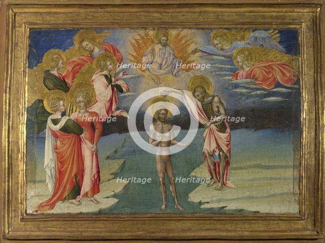 The Baptism of Christ (Predella Panel), 1454. Artist: Giovanni di Paolo (ca 1403-1482)