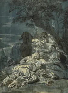 The Baptism of Clorinda by Tancred, 1770s-1780s. Creator: Jean Jacques Lagrenee