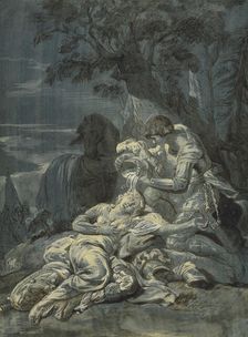 The Baptism of Clorinda by Tancred, 1770s-1780s. Creator: Jean Jacques Lagrenee