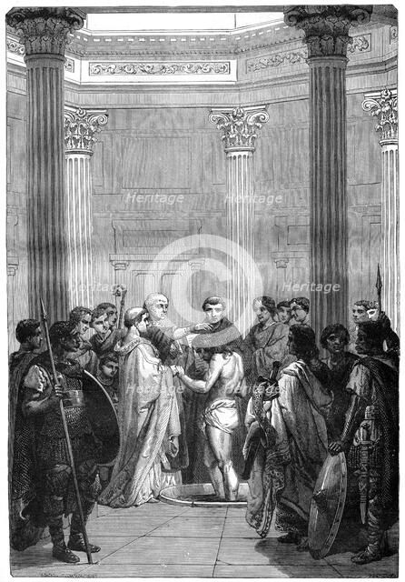The Baptism of Clovis, 496 (1882-1884). Artist: Unknown