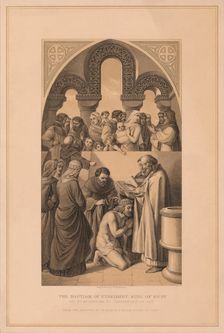 The Baptism of Ethelbert King of Kent 597 (1878). Artist: Robert Anderson