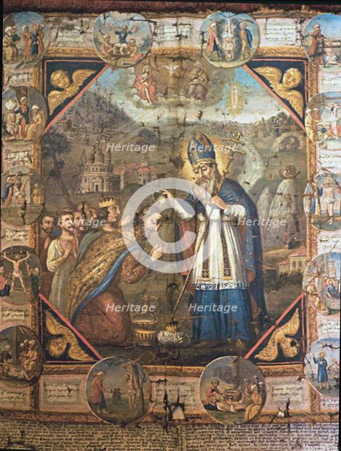 The Baptism of the Armenian People, 18th century. Artist: Anonymous  