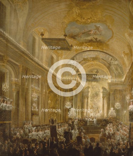The Baptism of the Duke of Småland. Till Grh 1965, nr 3060, 1782. Creator: Elias Martin.