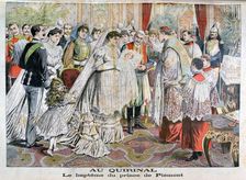 The baptism of the Prince of Piedmont, Quirinal Palace, Rome, 1904