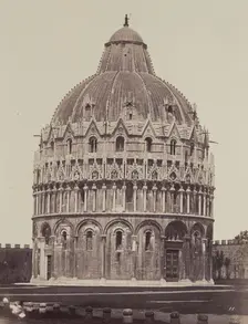 The Baptistery, Pisa, 1850/1900. Creator: Alinari