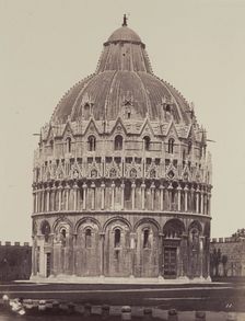 The Baptistery, Pisa, 1850/1900. Creator: Alinari