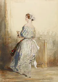 The Barmaid, 1847-1851. Creator: Paul Gavarni