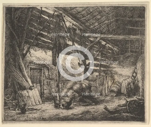 The Barn, 1647. Creator: Adriaen van Ostade.