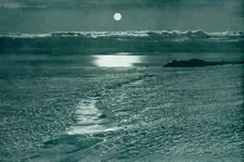 The Barne Glacier: A Crevasse With A Thin Snow Bridge c1910–1913, (1913). Artist: Herbert Ponting