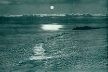 The Barne Glacier: A Crevasse With A Thin Snow Bridge c1910–1913, (1913). Artist: Herbert Ponting