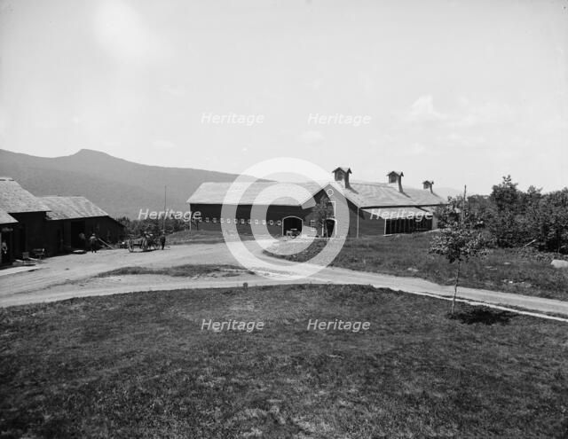 The Barns, Hotel Kaaterskill, Catskill Mountains, N.Y., between 1900 and 1905. Creator: William H. Jackson.