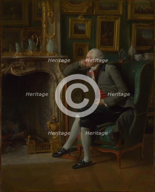 The Baron de Besenval in his Salon de Compagnie, 1791. Artist: Danloux, Henri-Pierre (1753-1809)