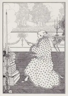 The Baron's Prayer, 1895-1896. Creator: Aubrey Beardsley