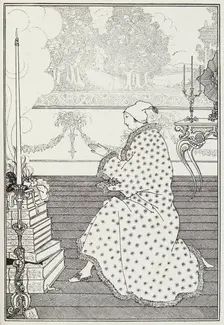 The Baron's Prayer, 1897. Creator: Aubrey Beardsley