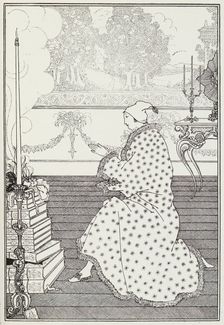The Baron's Prayer, 1897. Creator: Aubrey Beardsley