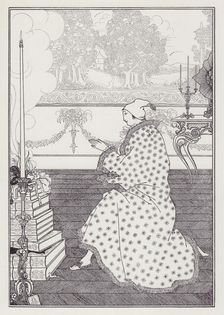 The Baron's Prayer, 1895-1896. Creator: Aubrey Beardsley