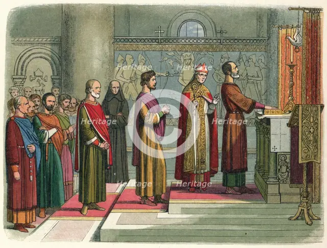 'The barons swear to achieve their liberties', 1214 (1864). Artist: James William Edmund Doyle.
