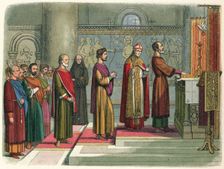 The barons swear to achieve their liberties 1214 (1864). Artist: James William Edmund Doyle