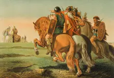 The Barbarians before Rome, 1882. Creator: Unknown