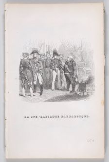 The Barbaric Holy Alliance from The Complete Works of Béranger, 1836. Creator: Auguste Raffet