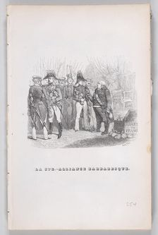 The Barbaric Holy Alliance from The Complete Works of Béranger, 1836. Creator: Auguste Raffet
