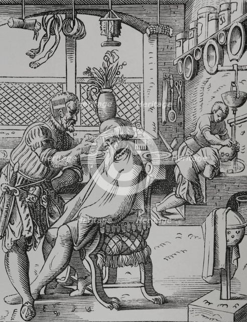 The Barber, 16th century, (1878).  Creator: Unknown.