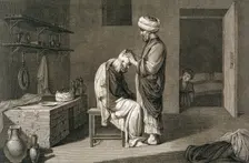 The Barber 1822. Creator: Etienne Frederic Lignon
