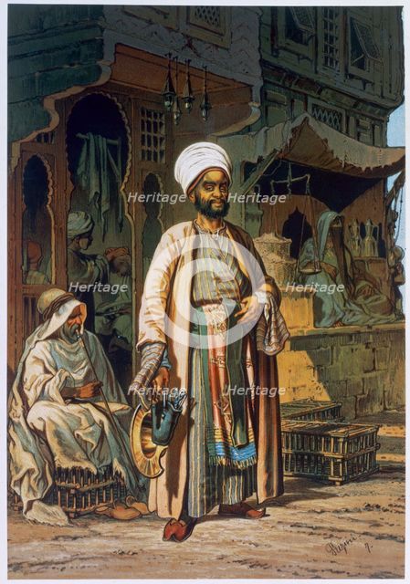 The barber, 1862. Creator: Amadeo Preziosi.