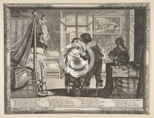 The Barber (le Barbier), ca. 1632-33. Creator: Abraham Bosse.