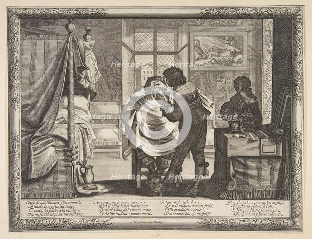 The Barber (le Barbier), ca. 1632-33. Creator: Abraham Bosse.