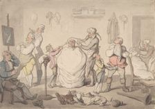 The Barber's Shop, 1785-1805. Creator: Thomas Rowlandson