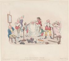 The Barber's Shop, March 20, 1803., March 20, 1803. Creator: Thomas Rowlandson