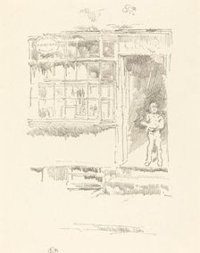 The Barber's Shop in the Mews, 1896. Creator: James Abbott McNeill Whistler