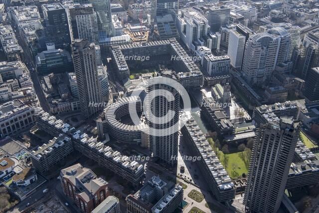 The Barbican Arts and Conference Centre and housing estate, City of London, 2018. Creator: Historic England Staff Photographer.