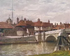 The Barbican, Sandwich 1907. Artist: William Biscombe Gardner