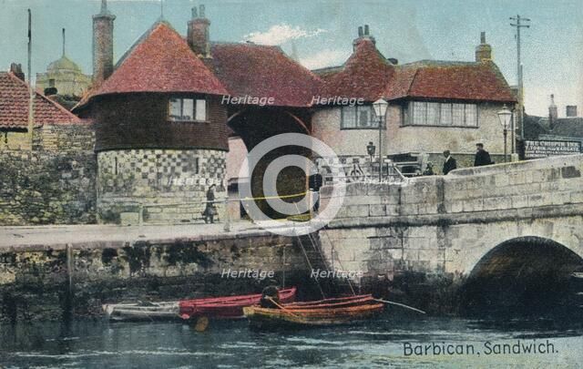 The Barbican, Sandwich, Kent, c1905.  Artist: Unknown.