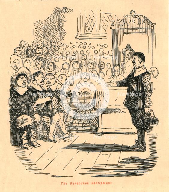 'The Barebones Parliament', 1897.  Creator: John Leech.