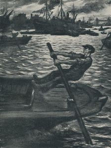 The Bargee 1920. Artist: CRW Nevinson