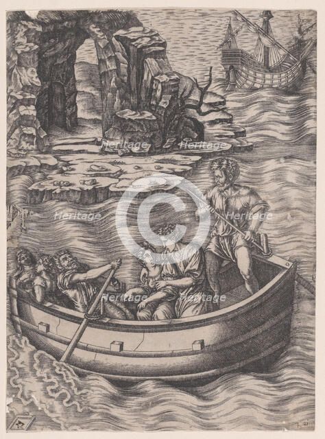 The Bark, ca. 1514-36. Creator: Agostino Veneziano.