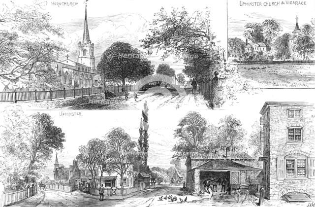 The Barking and Pitsea Extension Railway: views on the line, 1883. Creator: Unknown.